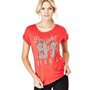 Guess dámské červené tričko s potiskem - S (B544)